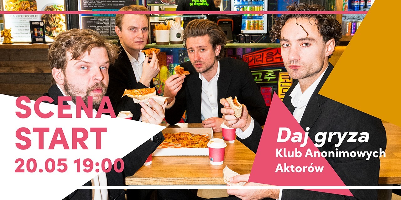 Czterech seksownych, facetów podejmuje próbę uchwycenia kondycji człowieka współczesnego –„Daj gryza” w nowym cyklu SCENA START!