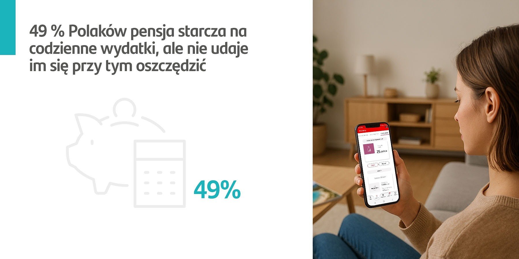 Santander Consumer Bank: Niemal połowa Polaków przyznaje, że pensja starcza im na codzienne wydatki, ale nie zawsze na oszczędzanie