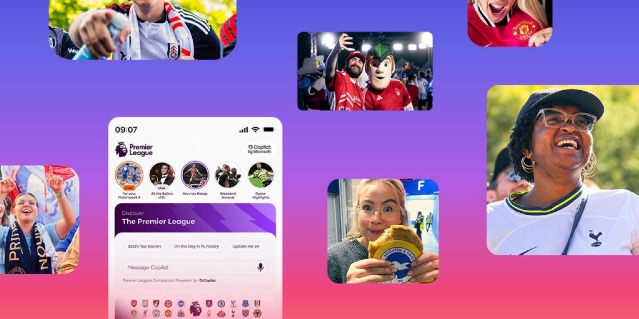 Premier League e Microsoft unem-se para transformar a experiência dos adeptos com inteligência artificial