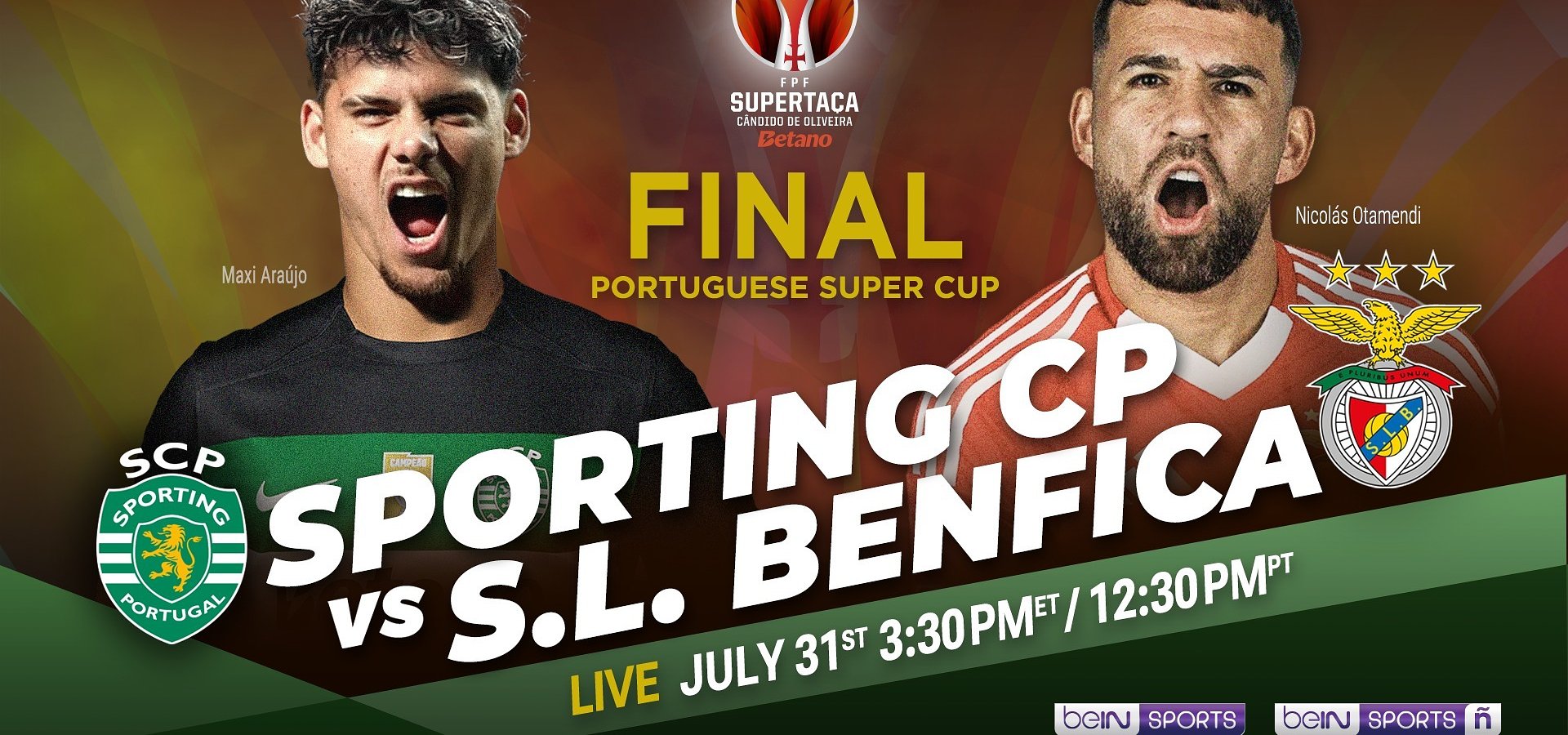 Sporting CP vs. S.L. Benfica: 2025 Super Cup Final Airs Live on beIN SPORTS