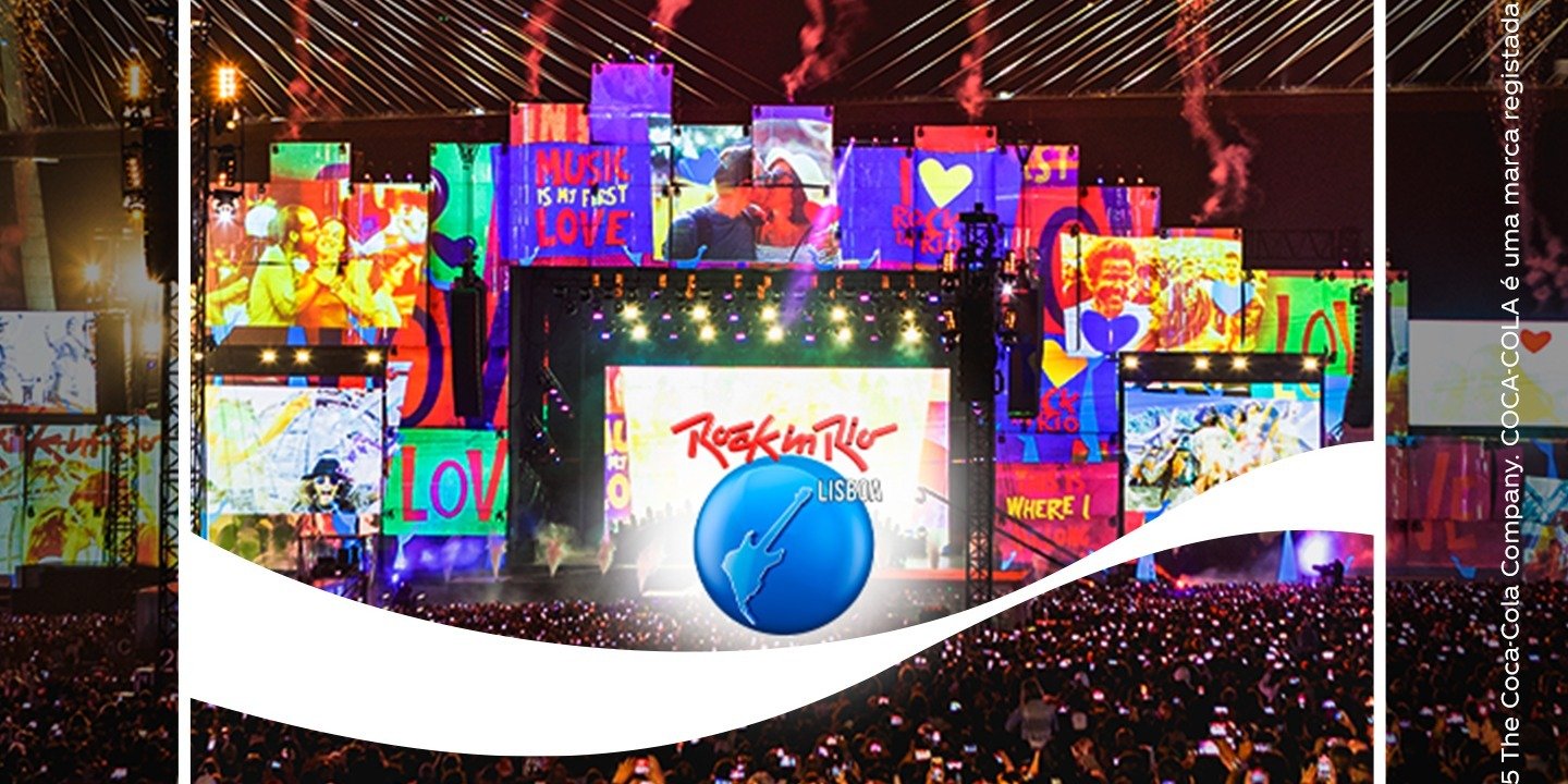 Coca-Cola celebra a sua ligação à música com uma parceria global histórica com o Rock in Rio Lisboa