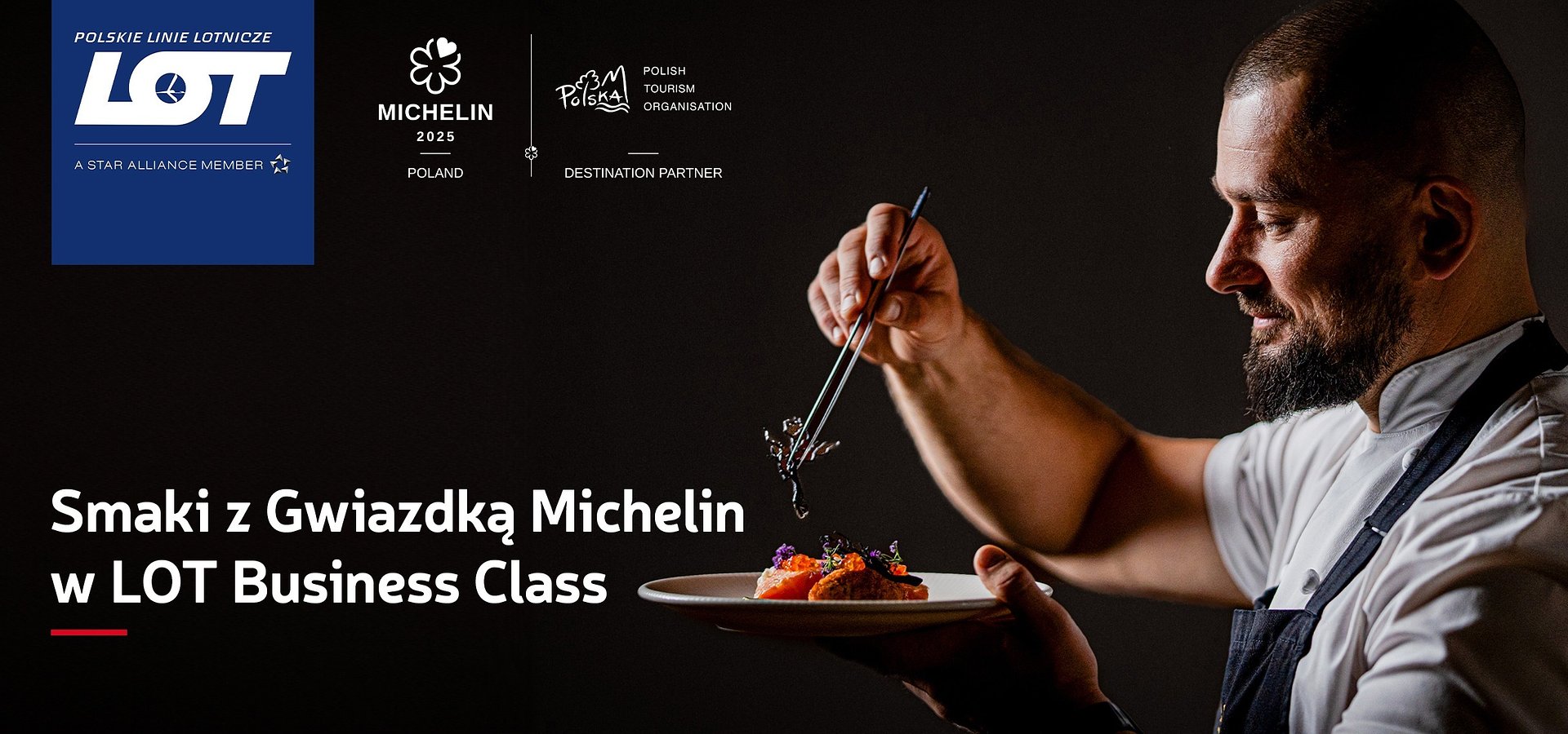Wyjątkowa usługa na pokładach PLL LOT – Smaki z Gwiazdką Michelin w LOT Business Class