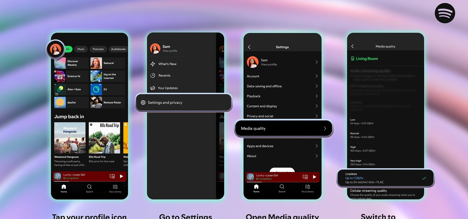 Lossless Music jetzt auf Spotify Premium