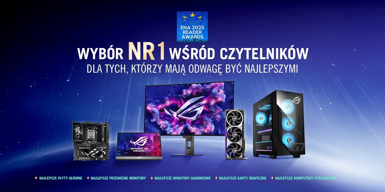 ASUS zdobywa siedem nagród European Hardware Association Reader Awards 2025