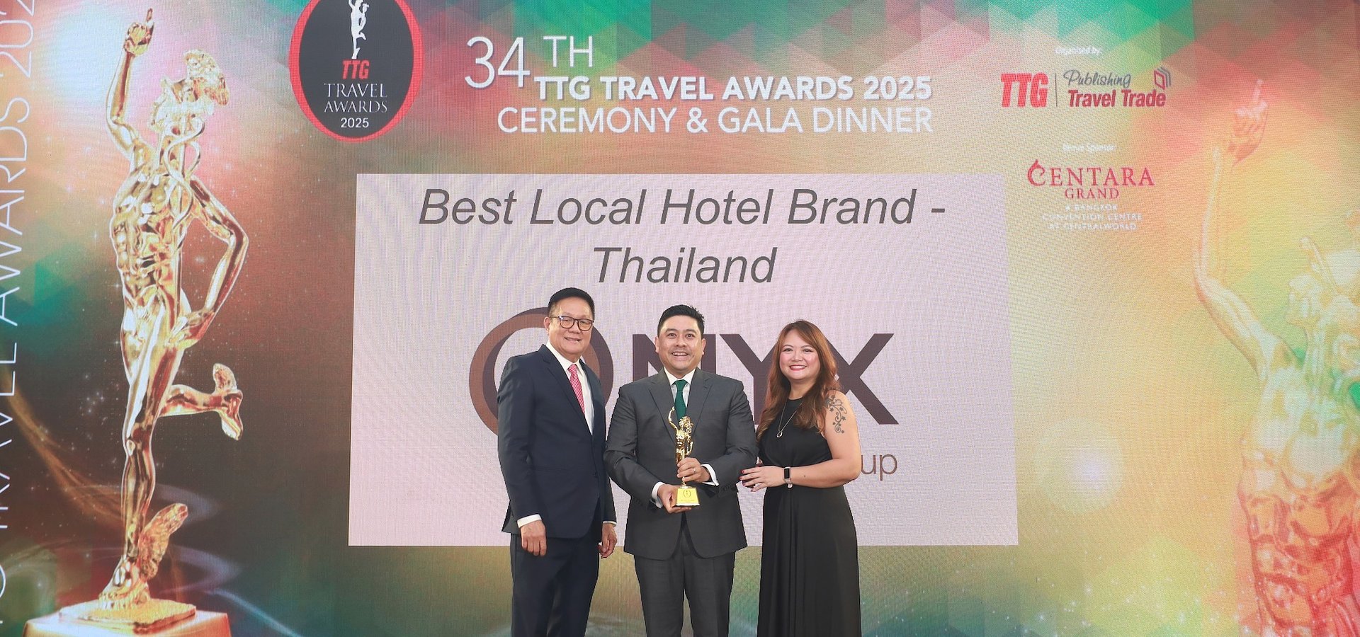 ONYX Hospitality Group Named “Best Local Hotel Brand – Thailand” at the 34th Annual TTG Travel Awards 2025