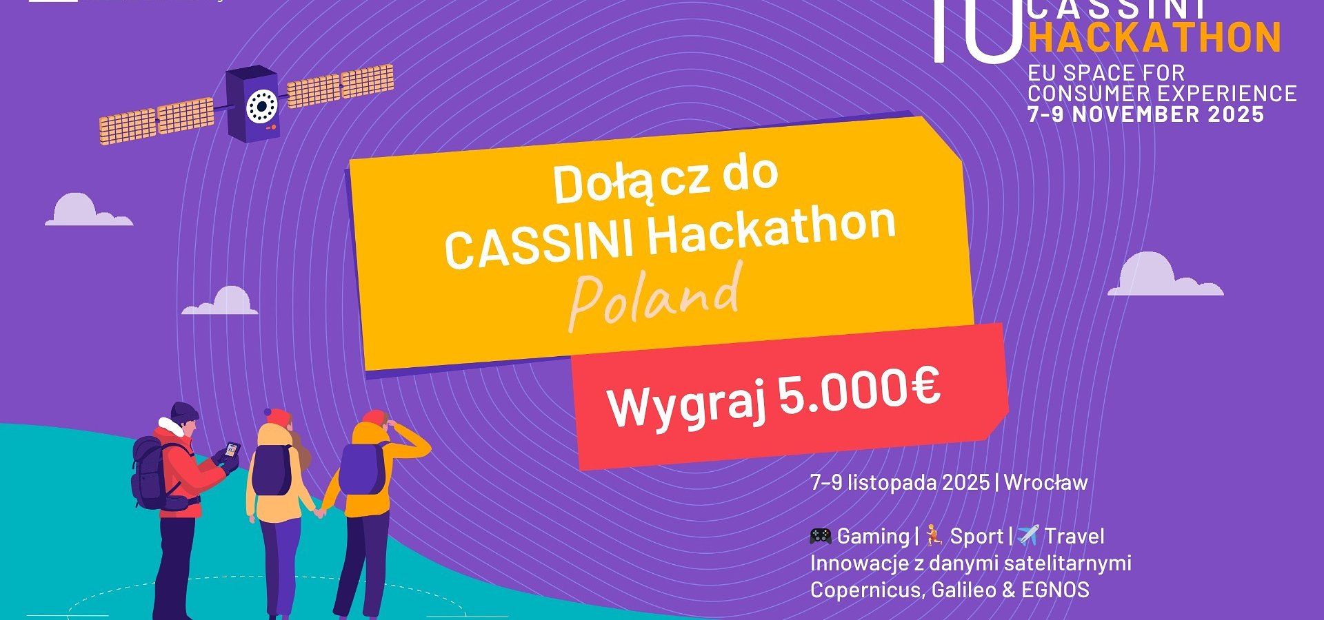 Kosmiczne wyzwania czekają – 10th CASSINI Hackathon już w listopadzie