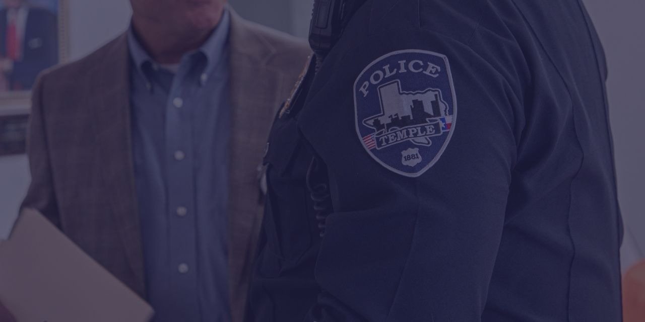 Temple Police Department investigates a traffic accident, 1 injured