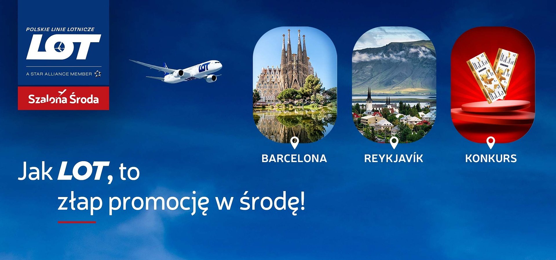 Jak LOT to złap promocję w środę i wygraj w Szalonym Konkursie!