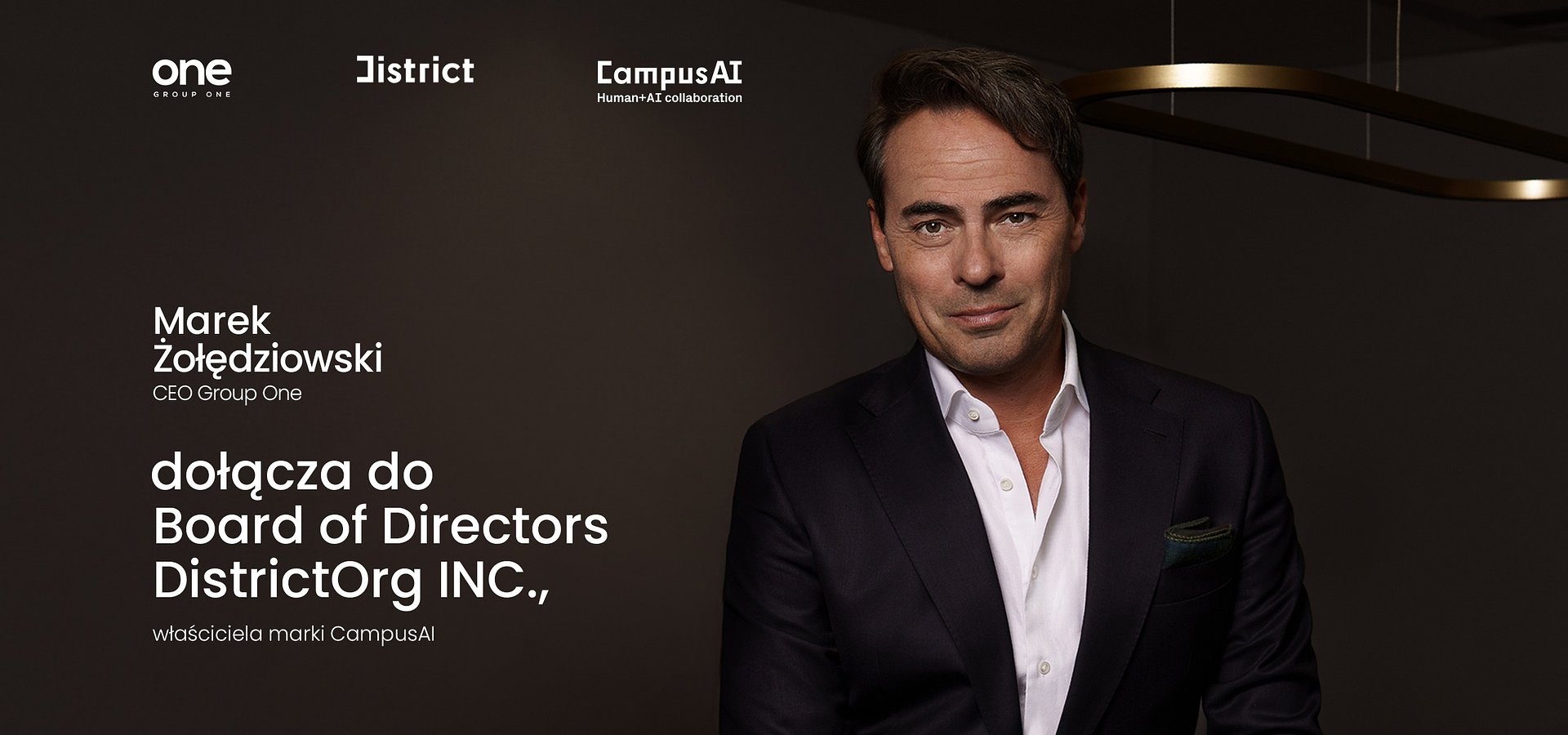 Marek Żołędziowski dołącza do zarządu DistrictORG Inc. – spółki rozwijającej globalną platformę CampusAI