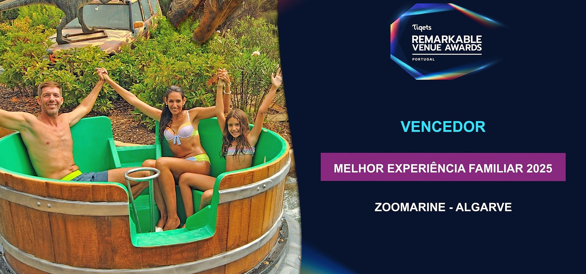 Zoomarine Algarve vence prémio “Best Family Experience 2025” em Portugal