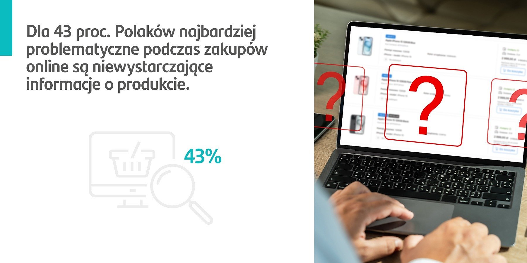 Santander Consumer Bank: Dla 43 proc. Polaków najbardziej problematyczne podczas zakupów online są niewystarczające informacje o produkcie