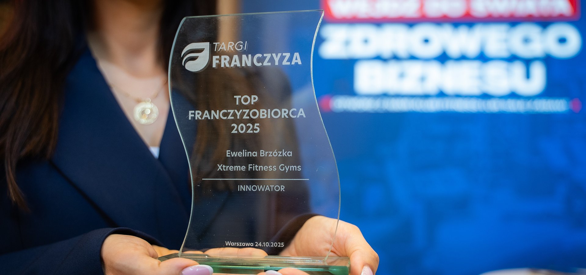 Ewelina Brzózka z Xtreme Fitness Gyms z tytułem TOP Franczyzobiorcy 2025