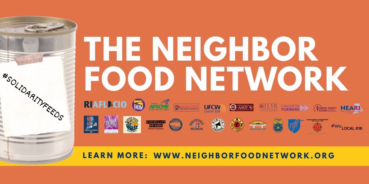 RI Labor Unions, Community Organizations and Faith Leaders Unite To Help Fill Empty Food Bank Shelves