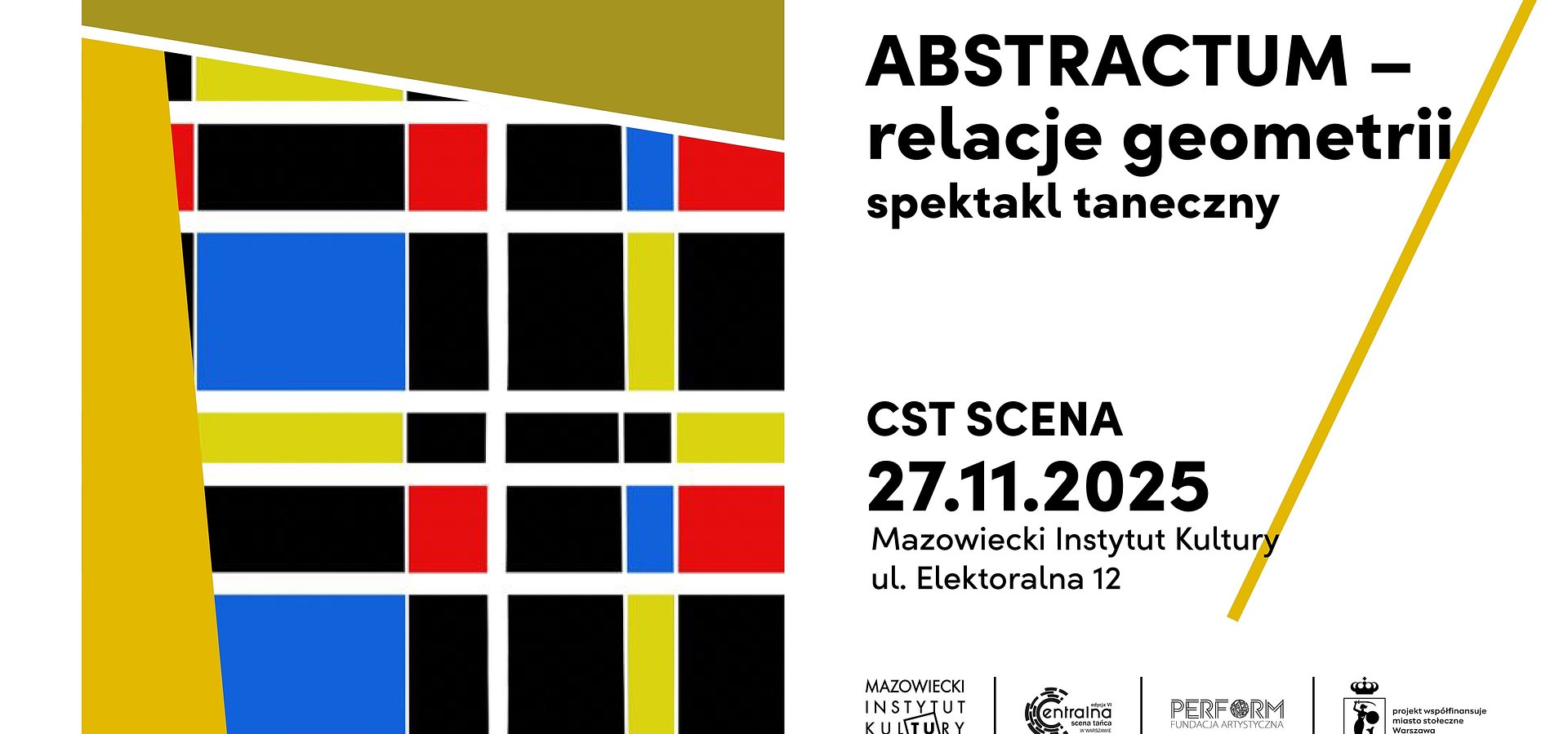 CST SCENA spektakl taneczny: „ABSTRACTUM – relacje geometrii”.