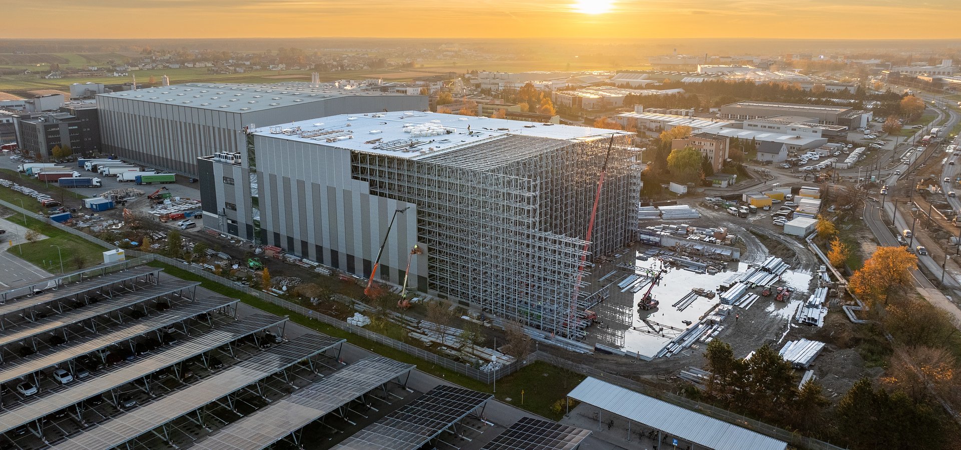 Rośnie kompleks logistyczno-magazynowy Grupy Maspex w Tychach