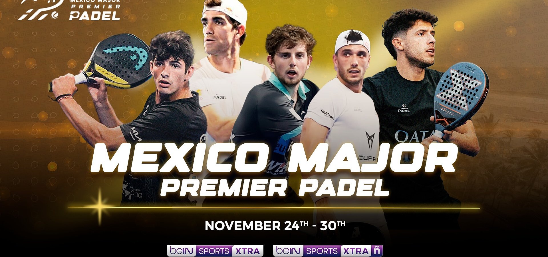 beIN SPORTS presents the GNP Mexico Major Premier Padel as the world’s best players head to Acapulco for the final regular season stop of the 2025 Tour