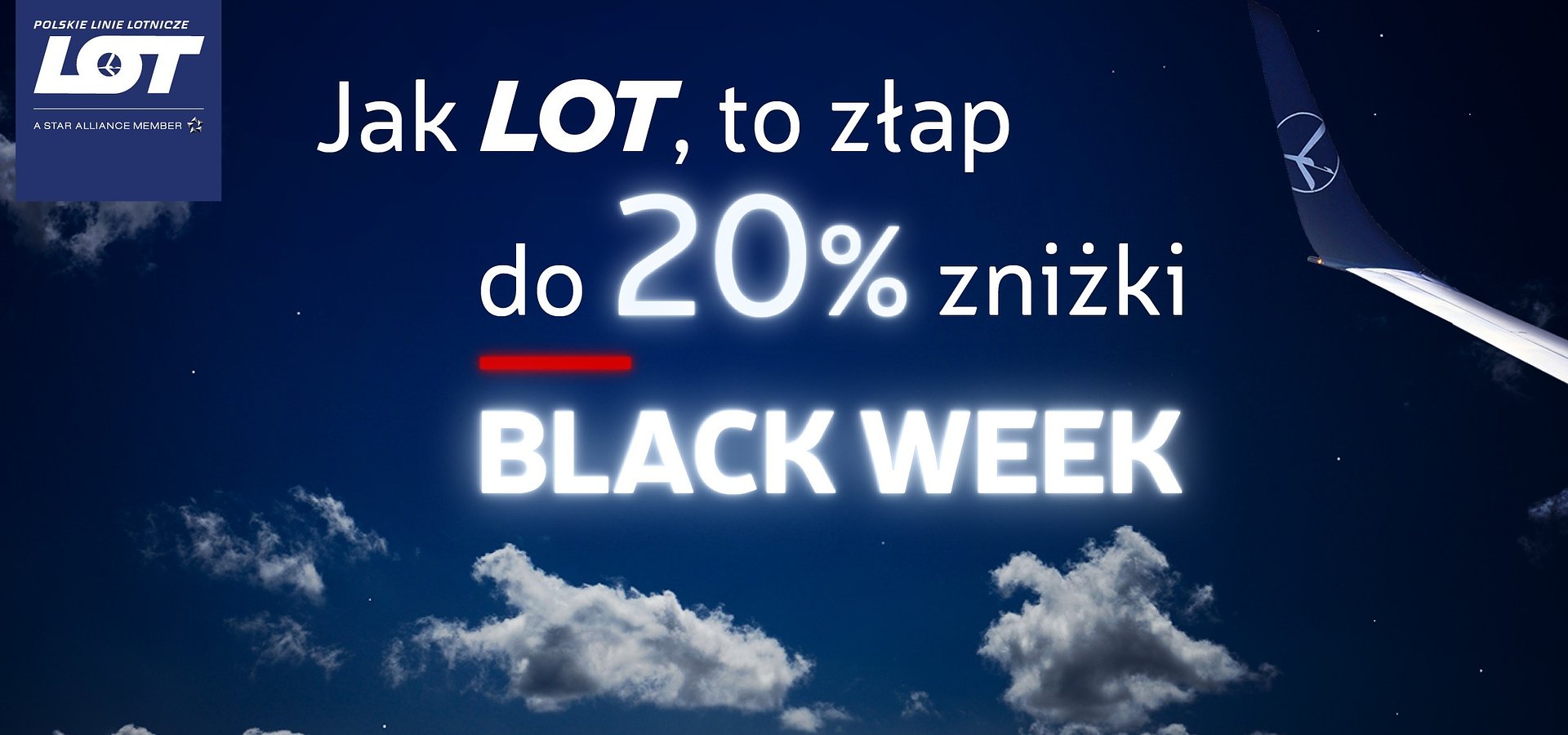 Jak Black Week, to w Polskich Liniach Lotniczych LOT!