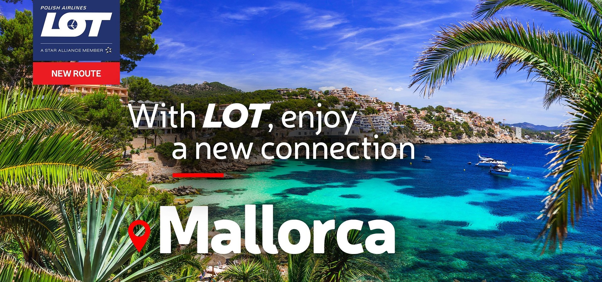 The Balearic Islands join the LOT network – direct flights to Mallorca now available
