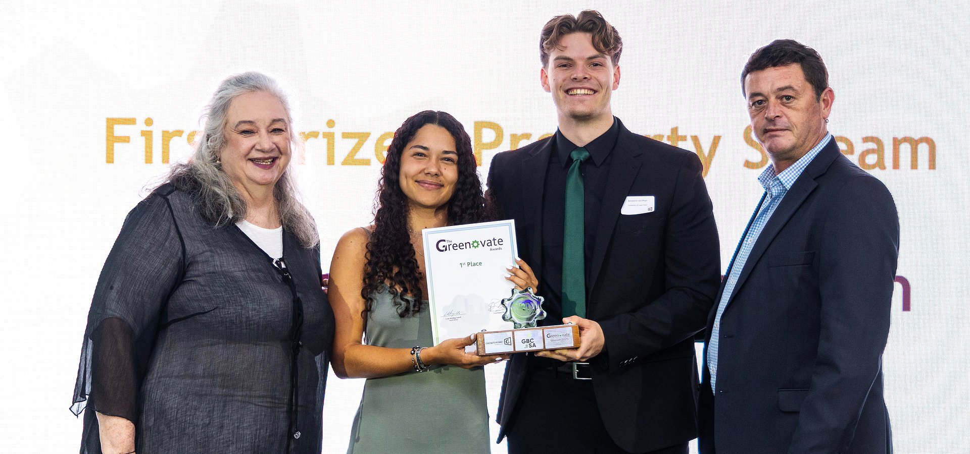 Young talent from university campuses across South Africa rise to the challenge of sustainable development at the Greenovate Awards