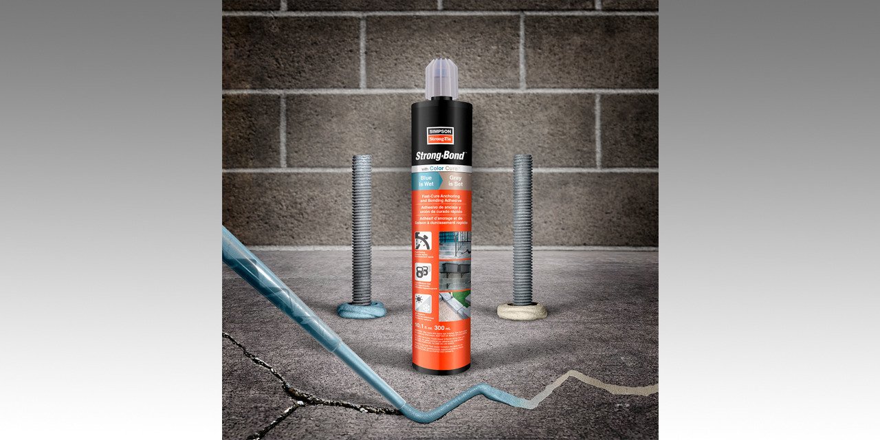 Simpson Strong-Tie Introduces Strong-Bond™, a Fast-Curing, Coloring-Changing Anchoring and Bonding Adhesive Ideal for DIYers
