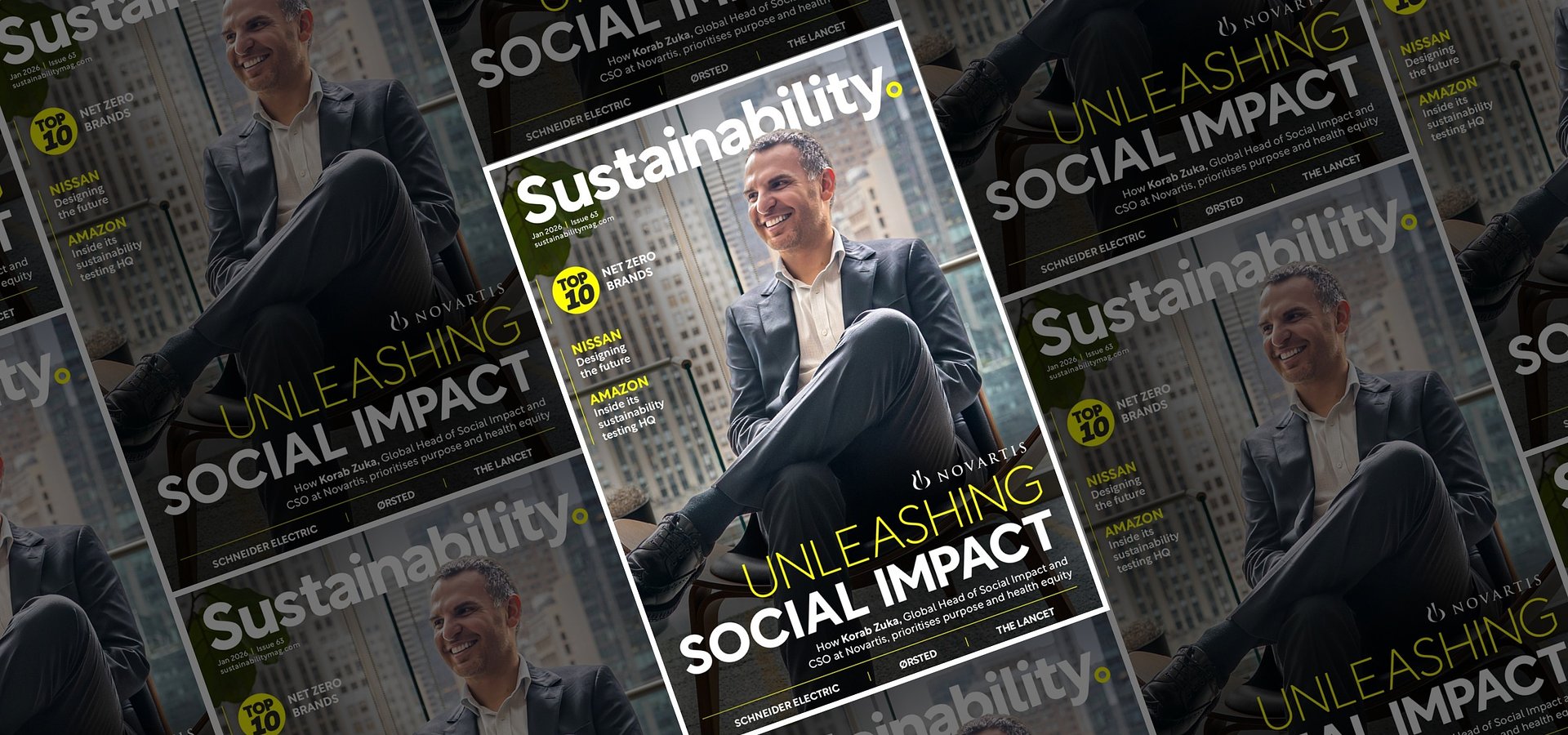 BizClik launches the January 2026 Sustainability portfolio with insights from Novartis, BW LPG, Savills and Amazon on ESG and net zero.