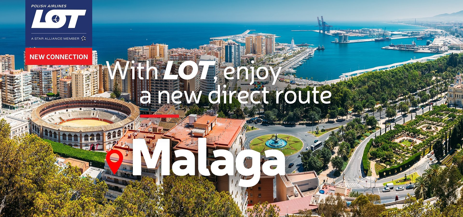 LOT Polish Airlines launched a new connection to Malaga – one of the most sought-after holiday destinations