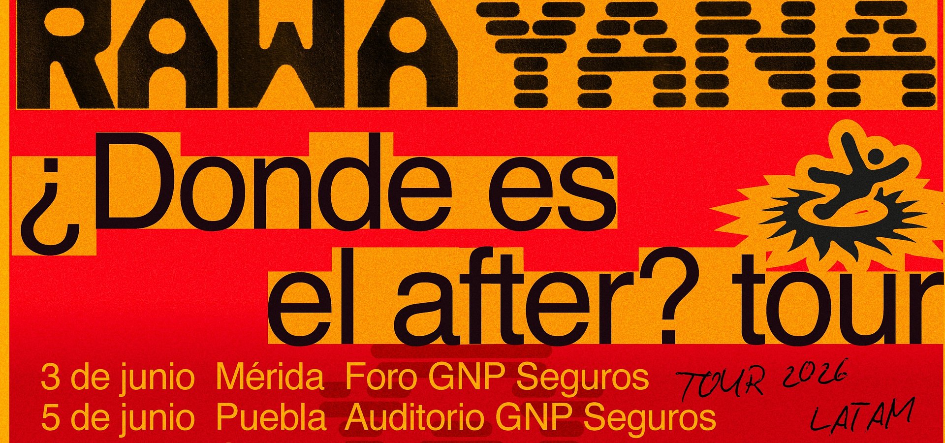 ¿DÓNDE ES EL AFTER? WORLD TOUR DE RAWAYANA LLEGARÁ A ESPAÑA Y LATINOAMÉRICA