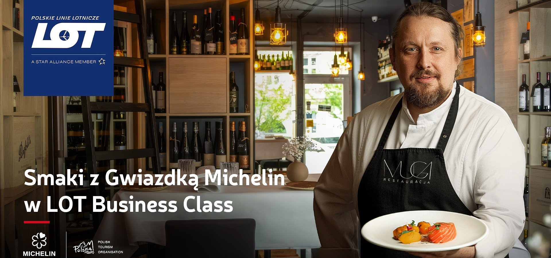 Kulinarna podróż z PLL LOT – narodowy przewoźnik kontynuuje usługę „Smaki z Gwiazdką Michelin w LOT Business Class”