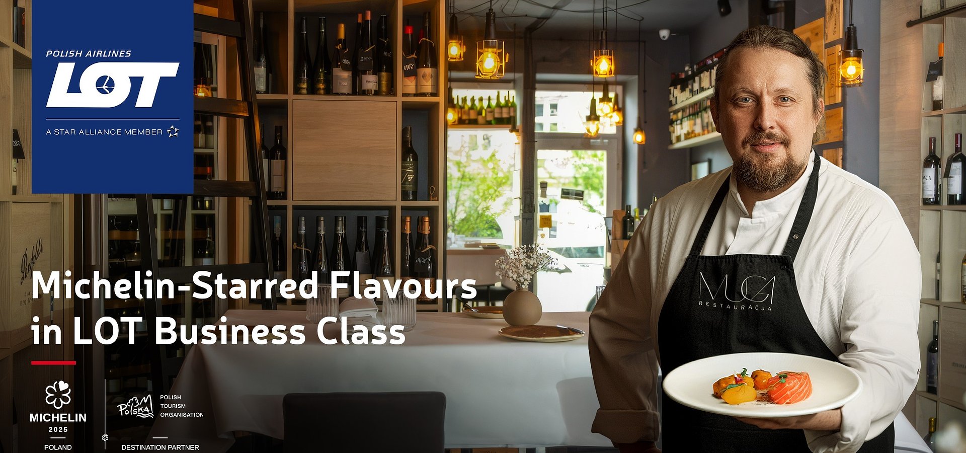 Embark on a culinary journey with LOT Polish Airlines – Poland’s national carrier continues to offer the “Michelin-Starred Flavours in LOT Business Class” menu