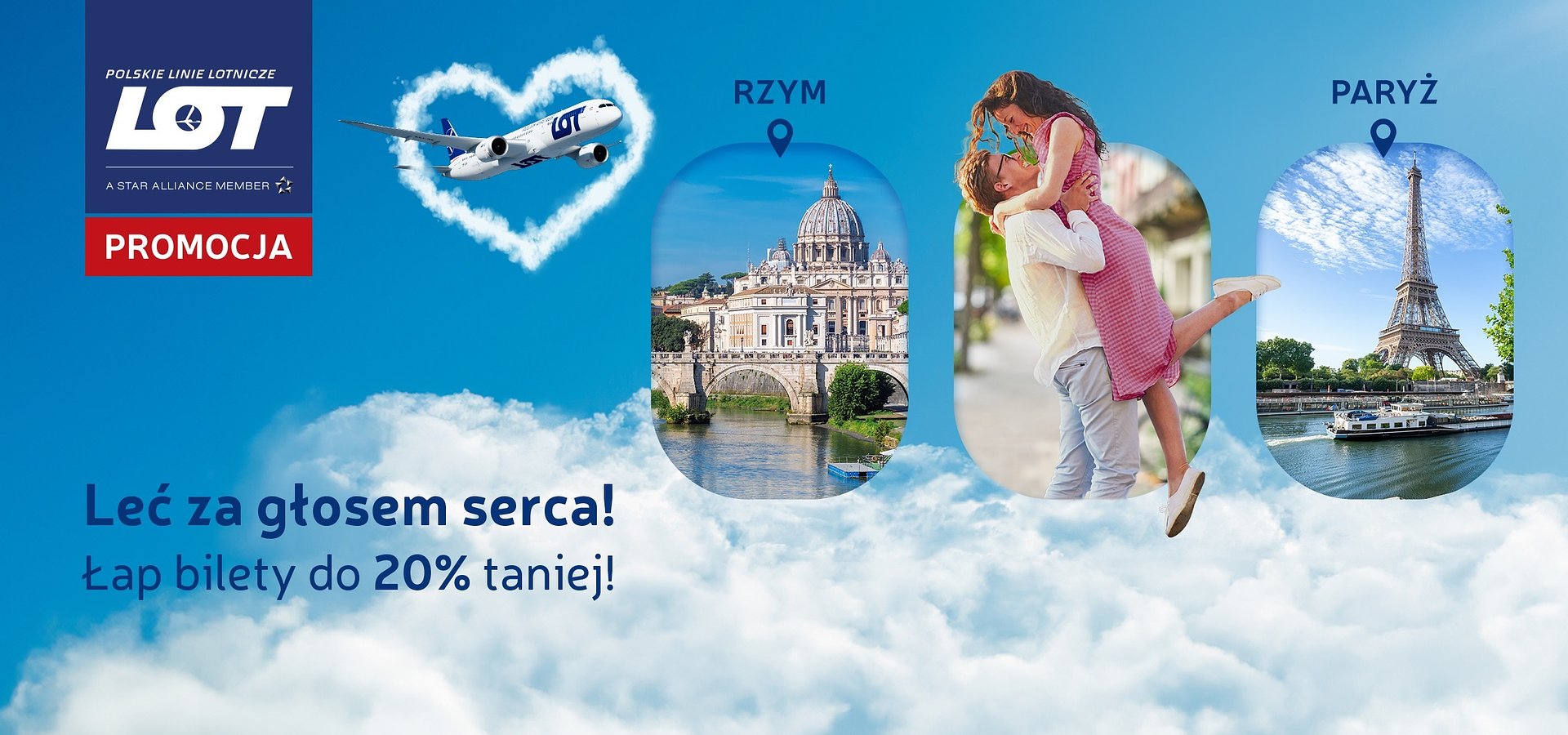 Leć za głosem serca! Polskie Linie Lotnicze LOT wystartowały z walentynkową promocją