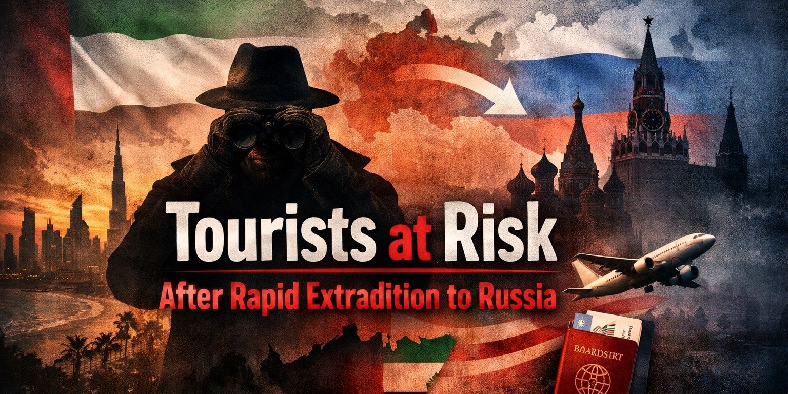 TROUBLE IN PARADISE Innocent Brits on holiday in Dubai could end up in Russian GULAGS with ‘safe haven’ hol hotspot awash with Vlad’s agents