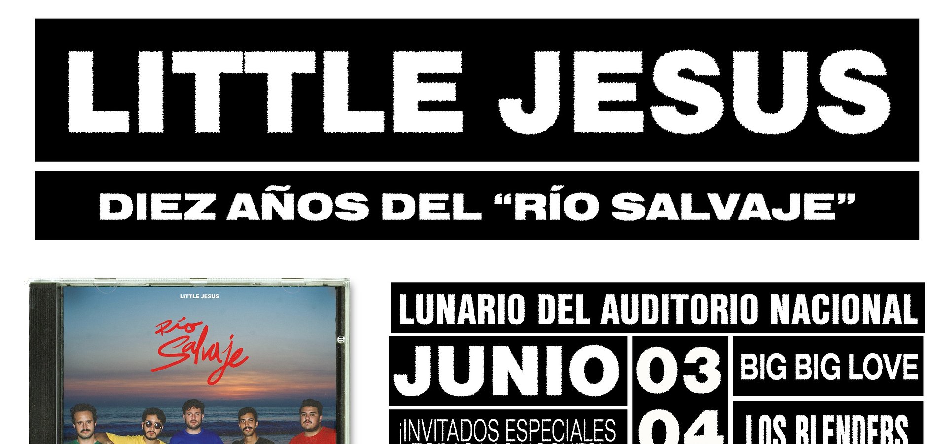 Little Jesus celebrará en vivo el décimo aniversario de su disco Río Salvaje