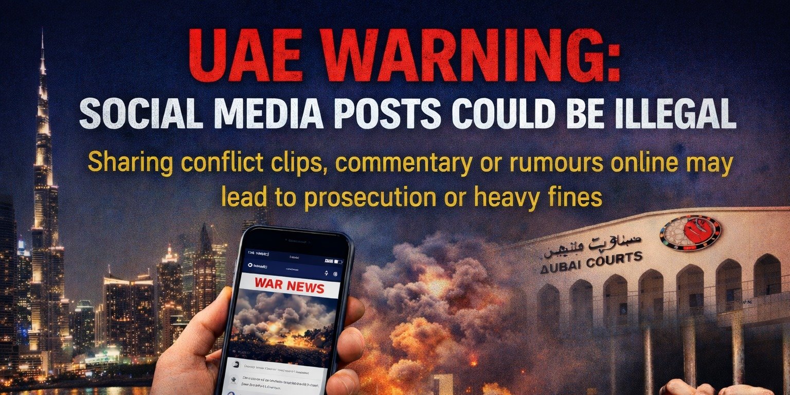 UAE Warning: Iran Social Posts Could Land You in Jail