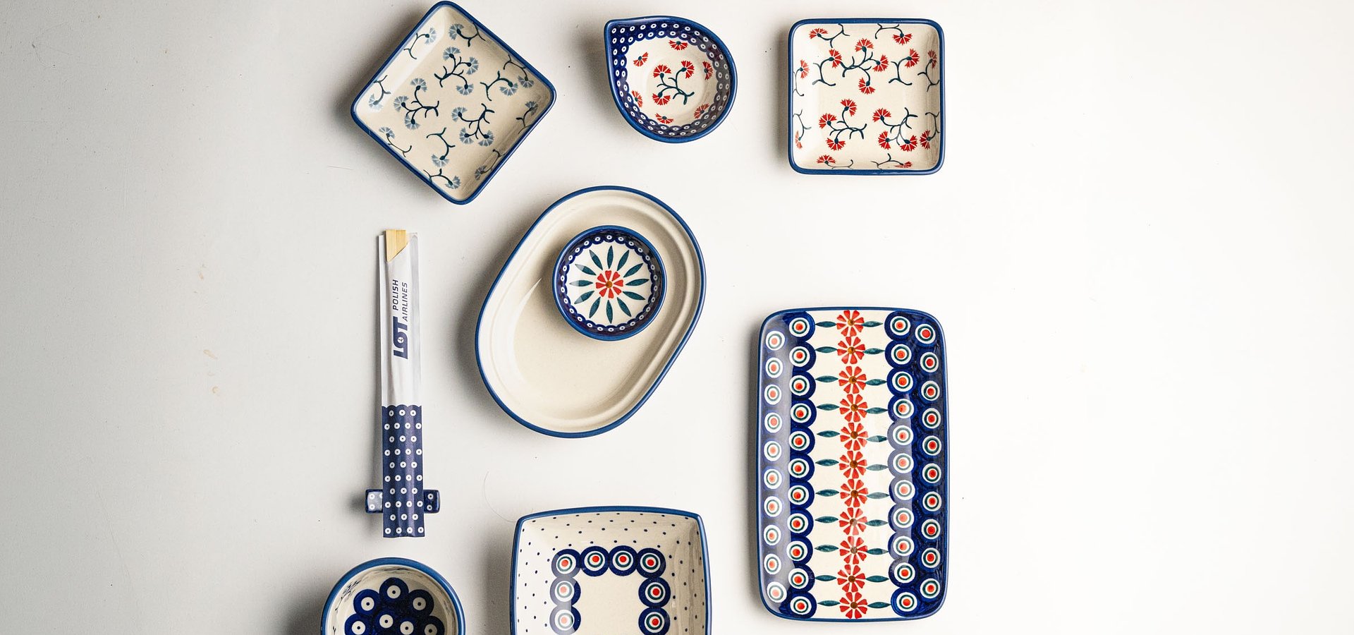 A modern take on tradition – pottery products made by Manufaktura in Boleslawiec aboard LOT Polish Airlines flights