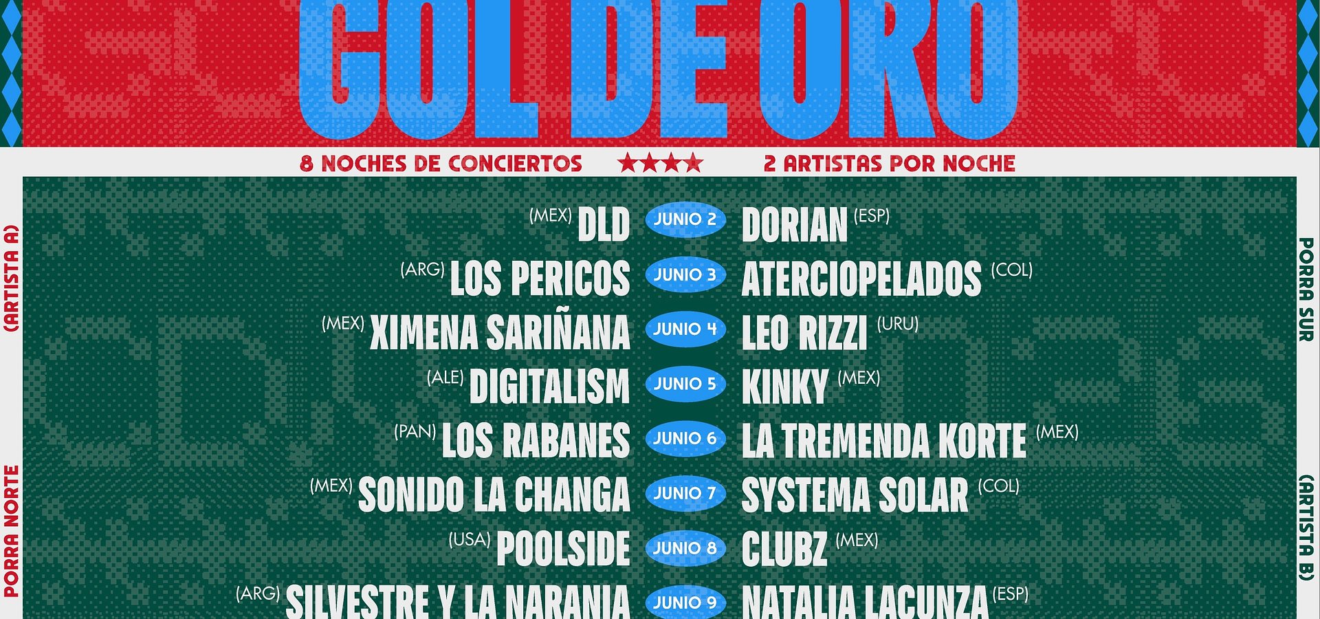 Prepárate para vivir un match de futbol en Gol de Oro entre tus artistas favoritos: ¡Donde la música gana!