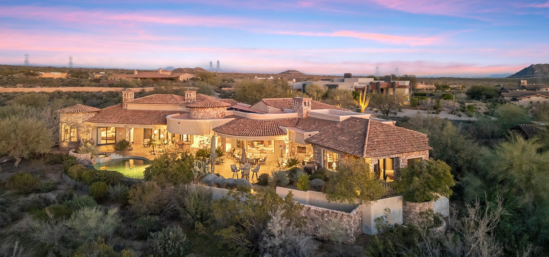 Tuscan-Inspired Residence on Serene Cul-De-Sac Overlooking the Mirabel Club’s Seventh Fairway & Mountains Listed for $5,500,000 by Coldwell Banker Realty