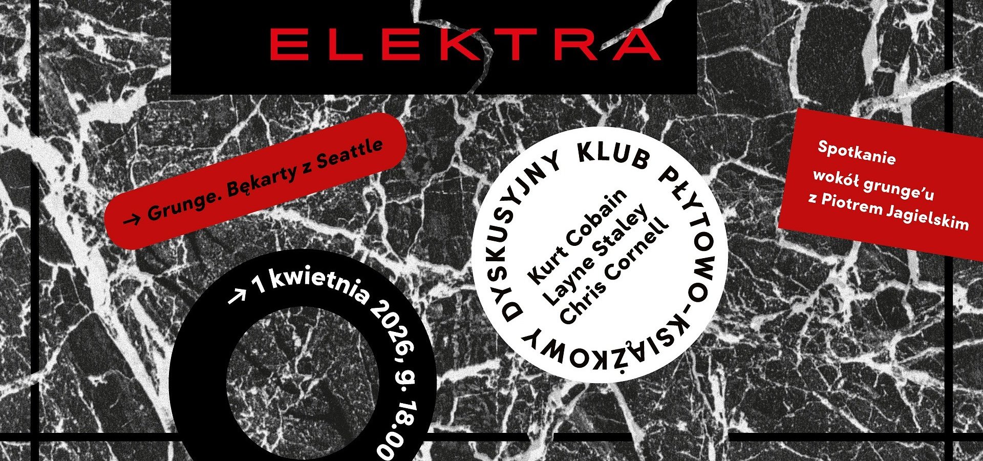 Dyskusyjny Klub Płytowo-Książkowy: Grunge – bękarty z Seattle Piotra Jagielskiego