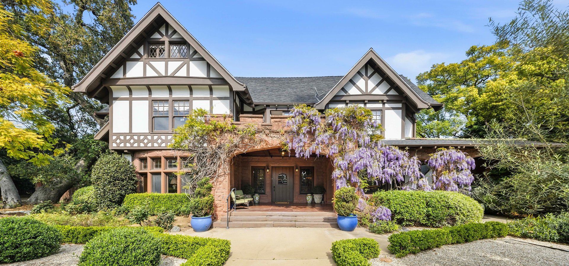 Landmark 1905 Tudor Revival Residence Designed by Kavanaugh & Barnes, Built by the F.O. Engstrum Company in South Pasadena's Oaklawn Historic District Listed for $5,400,000 by Coldwell Banker Realty