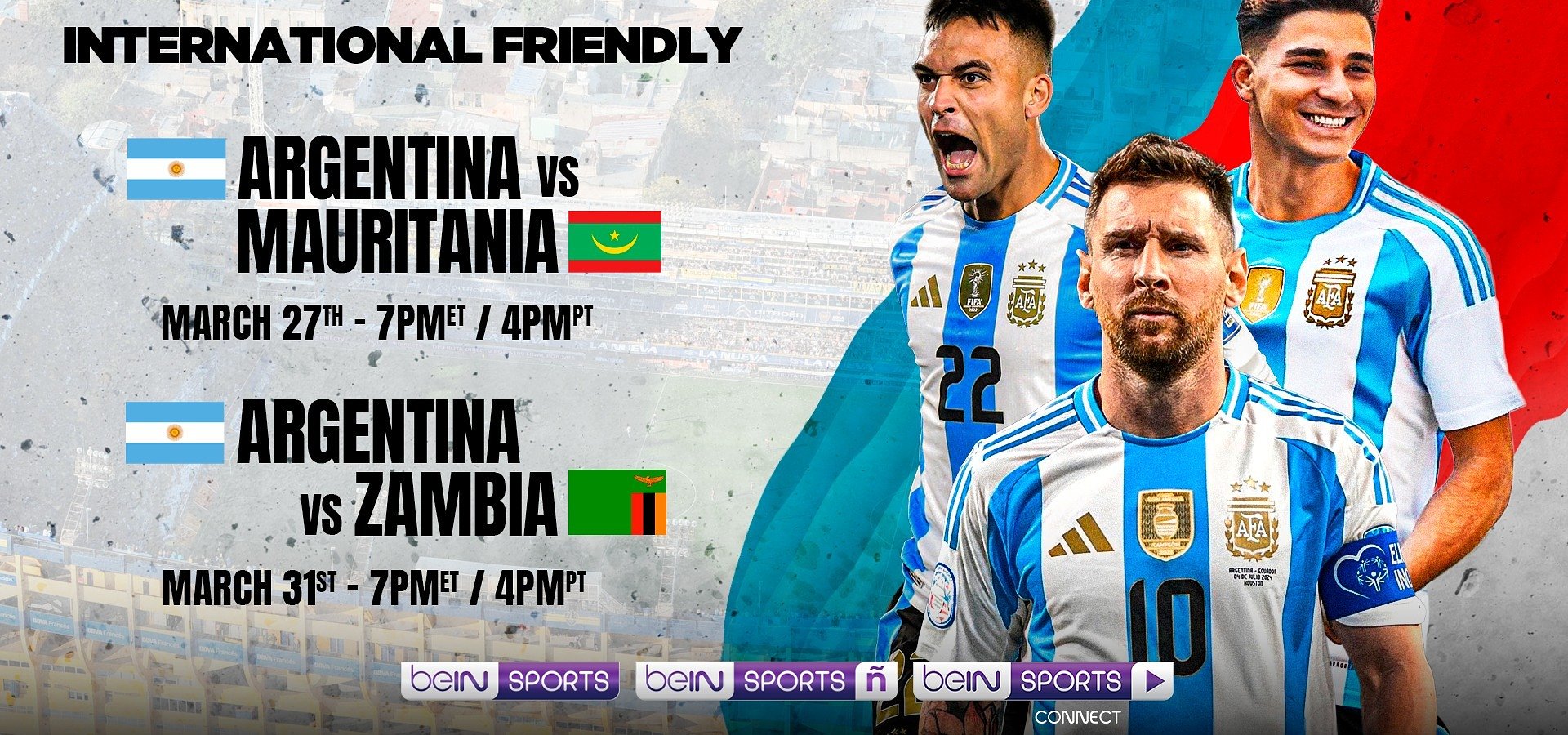 beIN SPORTS to air Argentina friendlies featuring Lionel Messi ahead of the FIFA World Cup 2026™