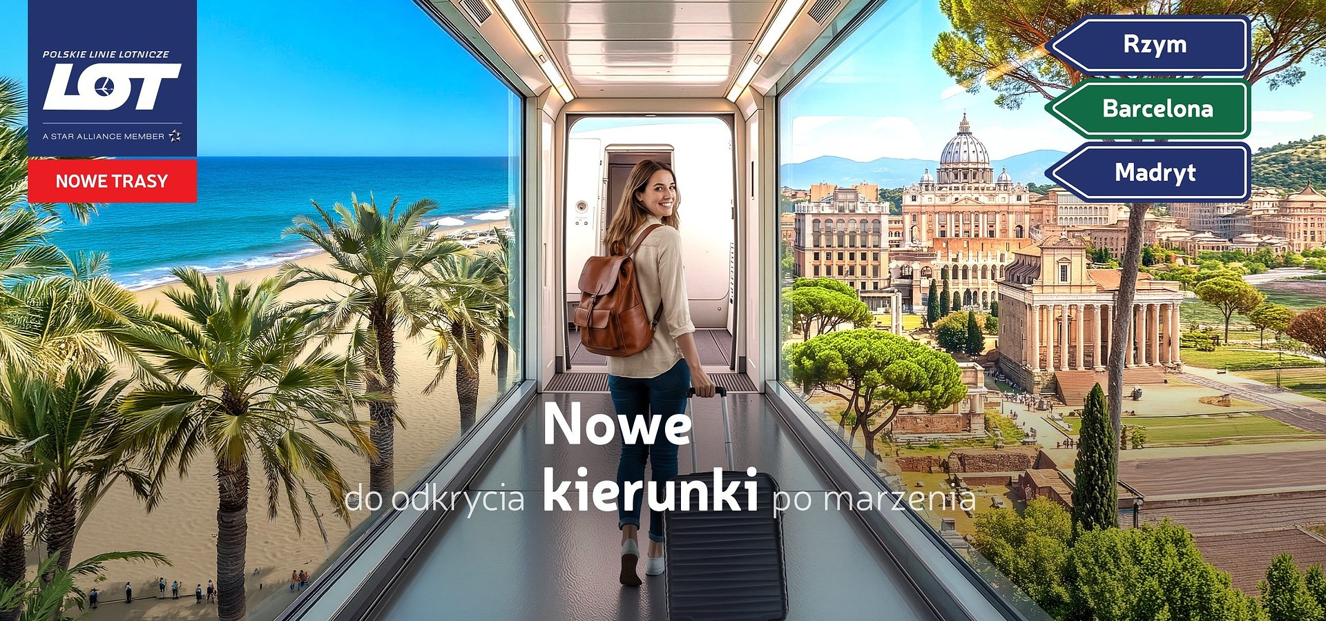 Nowe kierunki z Krakowa: LOT zainaugurował rejsy do Rzymu, Barcelony i Madrytu