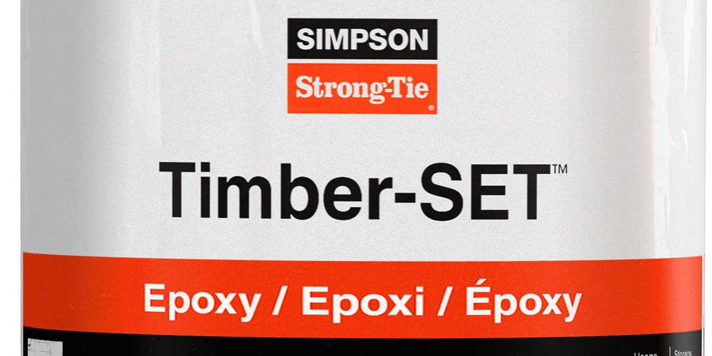Simpson Strong-Tie Introduces Timber-SET™ Epoxy Adhesive for Glued-In Rods in Mass Timber Projects