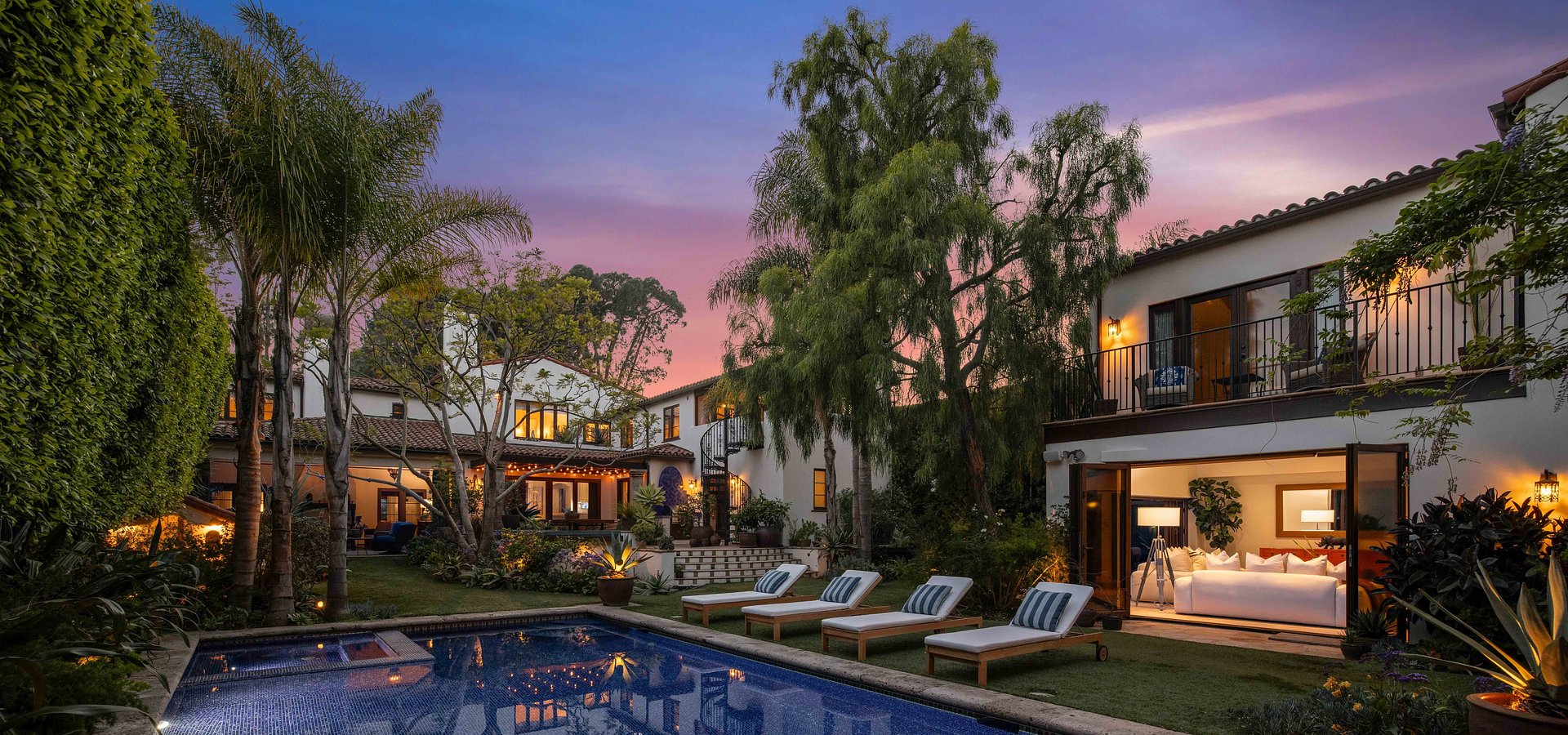 Brentwood Spanish Mediterranean Estate with Chef-Approved Kitchen & Resort-Style Backyard Listed for $8,995,000 by Coldwell Banker Realty