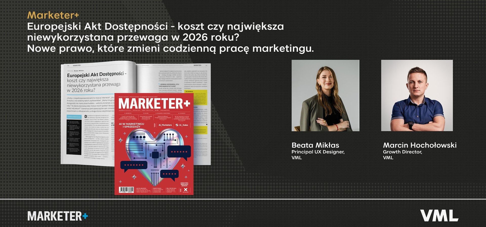 Beata Mikłas i Marcin Hochołowski dla Marketer+