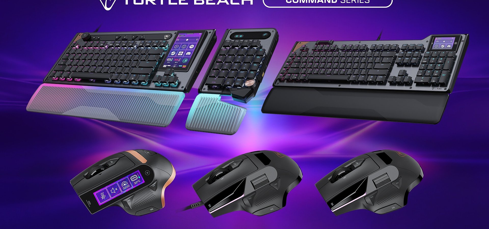 Ekran dotykowy w klawiaturze i myszy? To seria Command od Turtle Beach dla graczy i twórców
