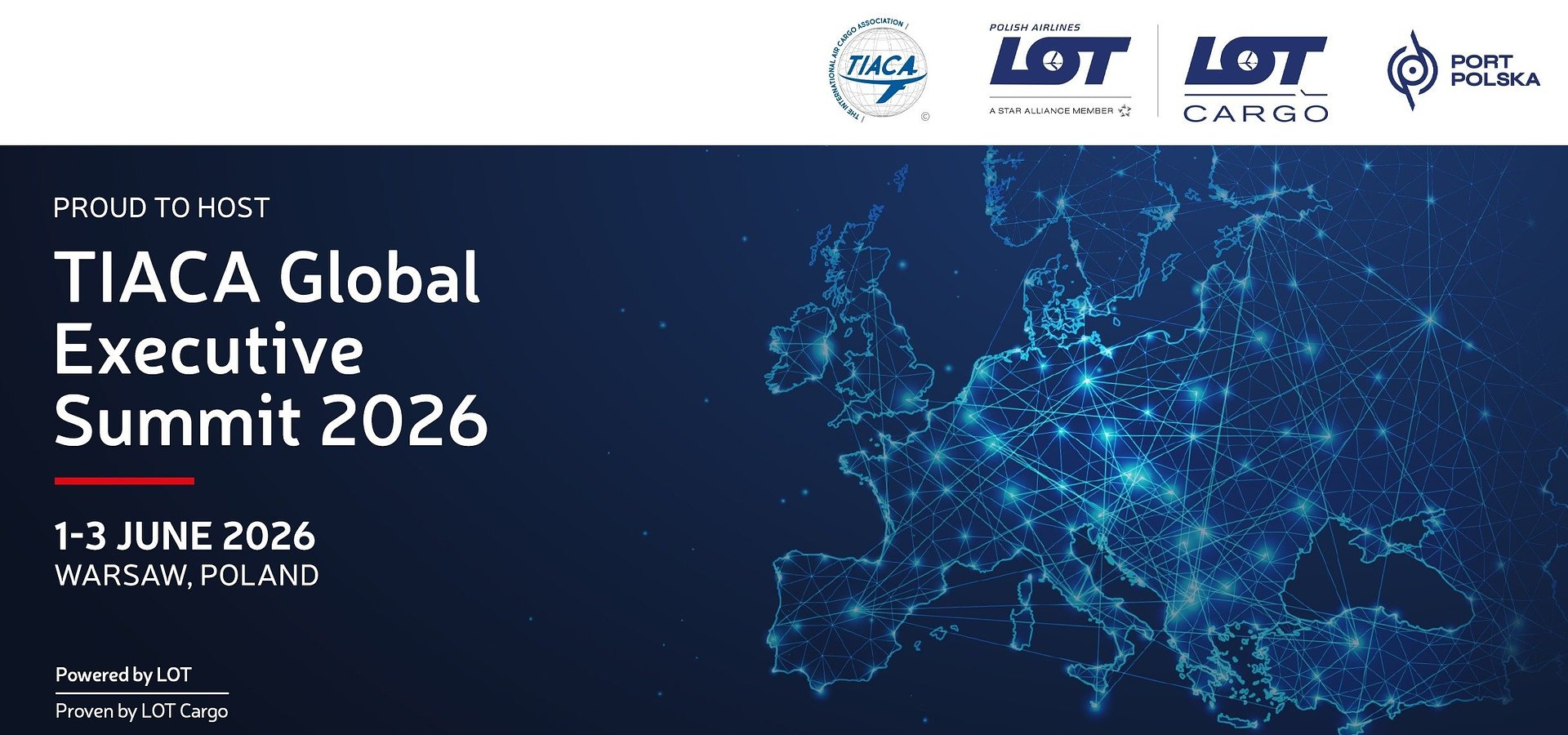 PLL LOT gospodarzem TIACA Global Executive Summit 2026 w Warszawie