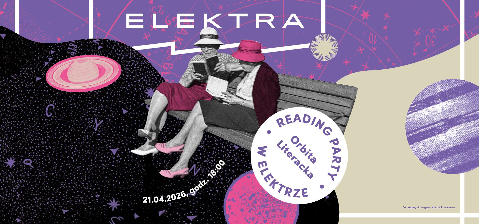 Majowa impreza czytelnicza przy kawie i muzyce | 19 maja | Orbita Literacka Reading Party w Elektrze