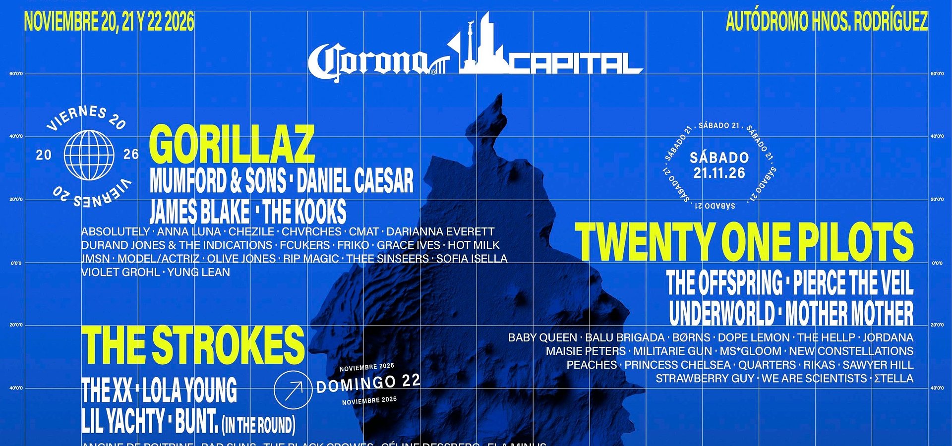 Corona Capital enciende su edición para este 2026 y revela el cartel con más de 65 bandas