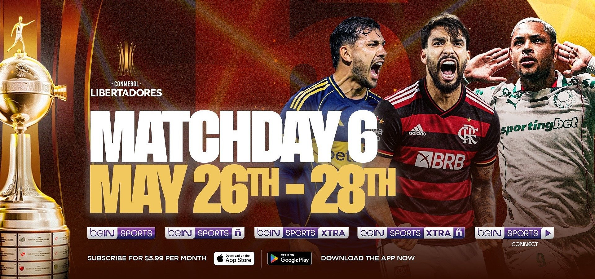Final group stage matches raise the stakes in Copa Libertadores and Copa Sudamericana on beIN SPORTS