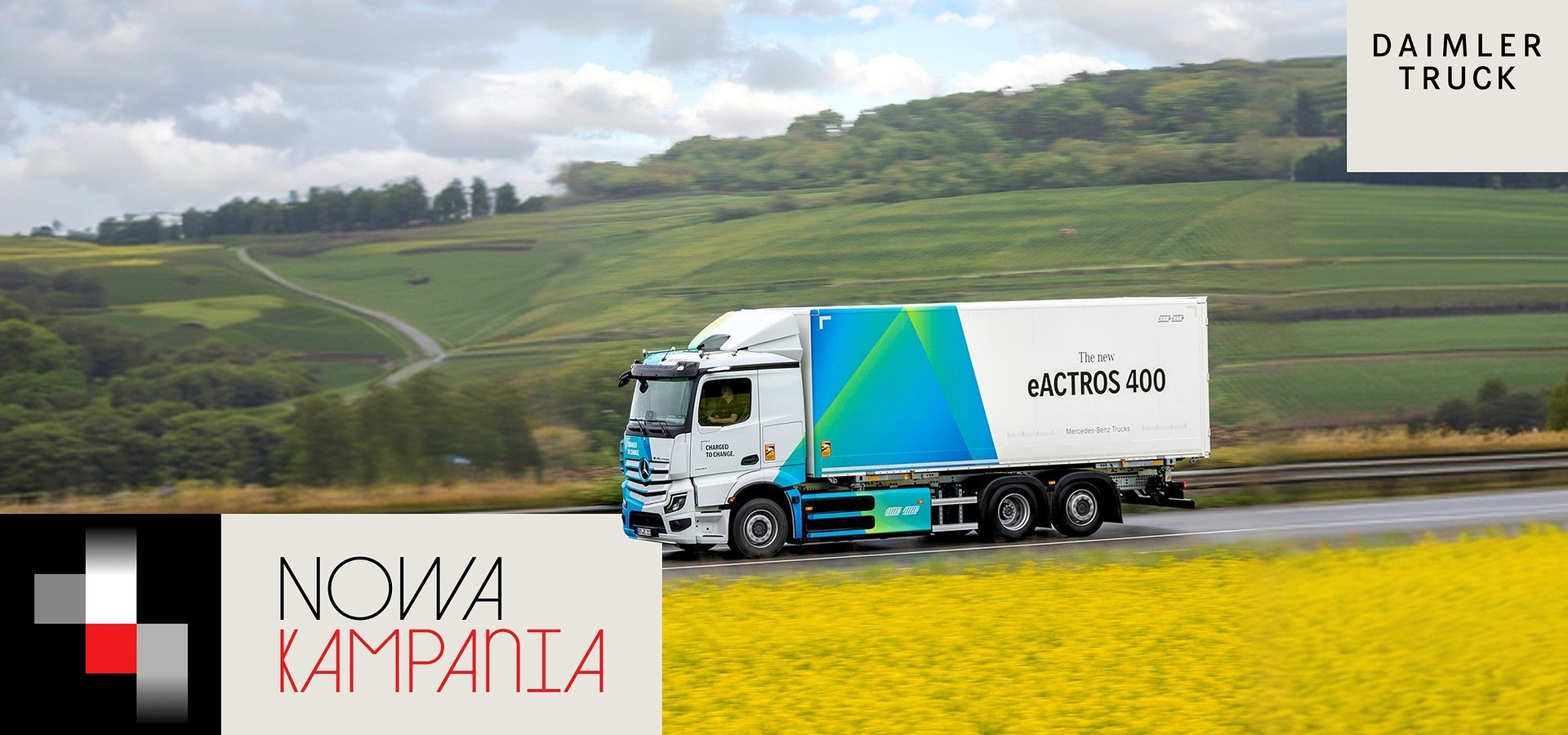 Elektryczna zmiana w transporcie - MediaPlus z kampanią dla Mercedes-Benz Trucks i modelu e-Actros 400