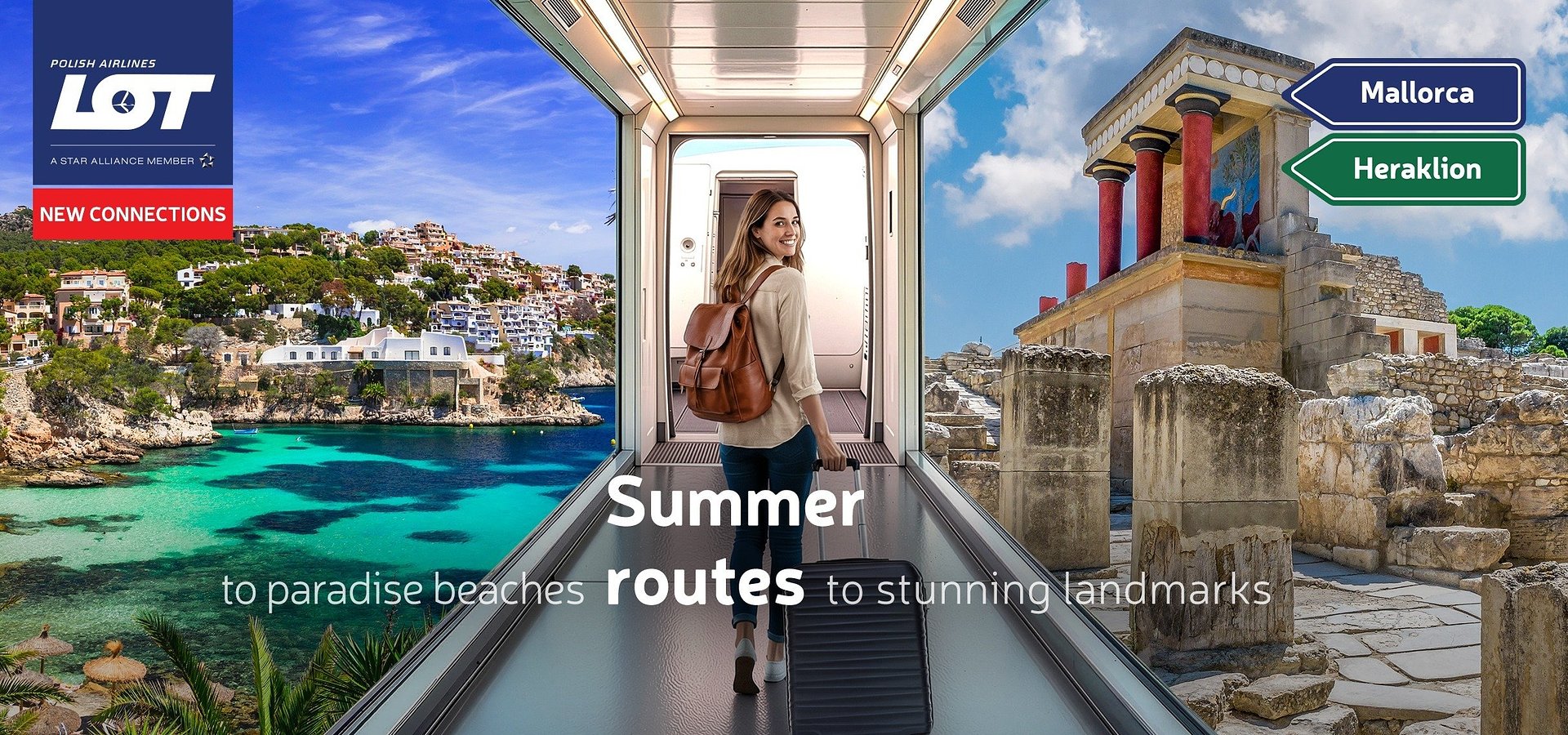 Mediterranean summer at its finest. LOT Polish Airlines has launched flights to Crete and Mallorca